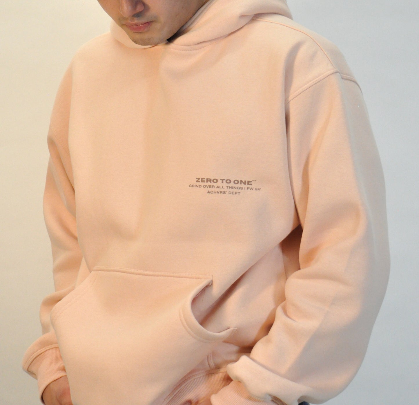 OVERSIZED PEACH HOODIE