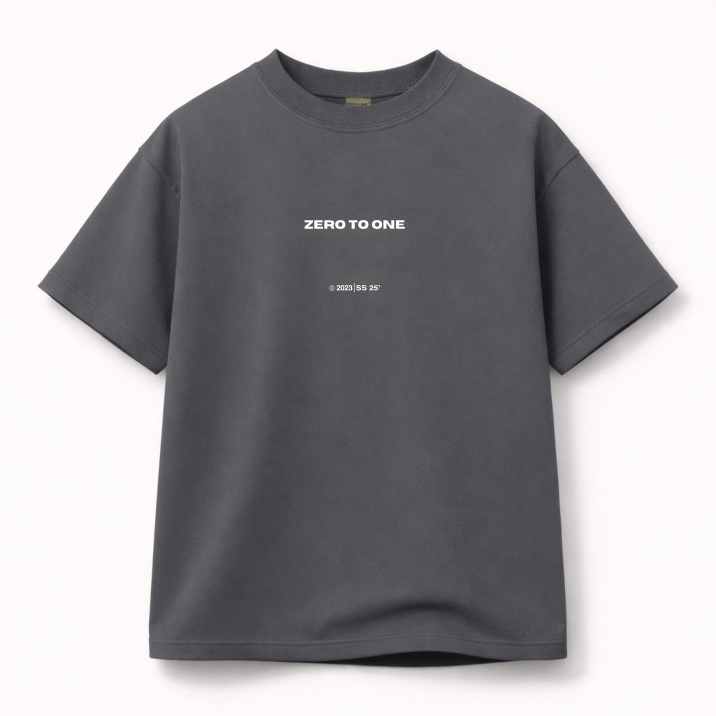 Signature Boxy T-Shirt - Charcoal