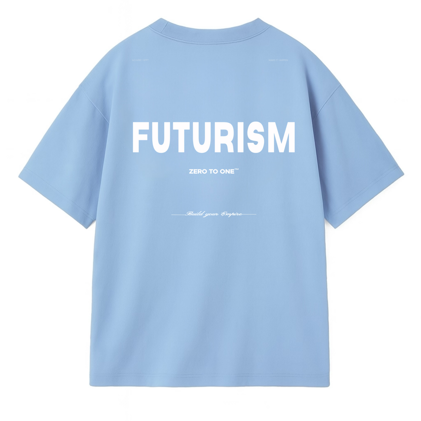 Graphic Boxy T-Shirt - Baby Blue