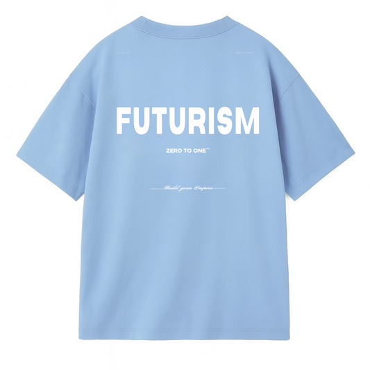 Graphic Boxy T-Shirt - Baby Blue