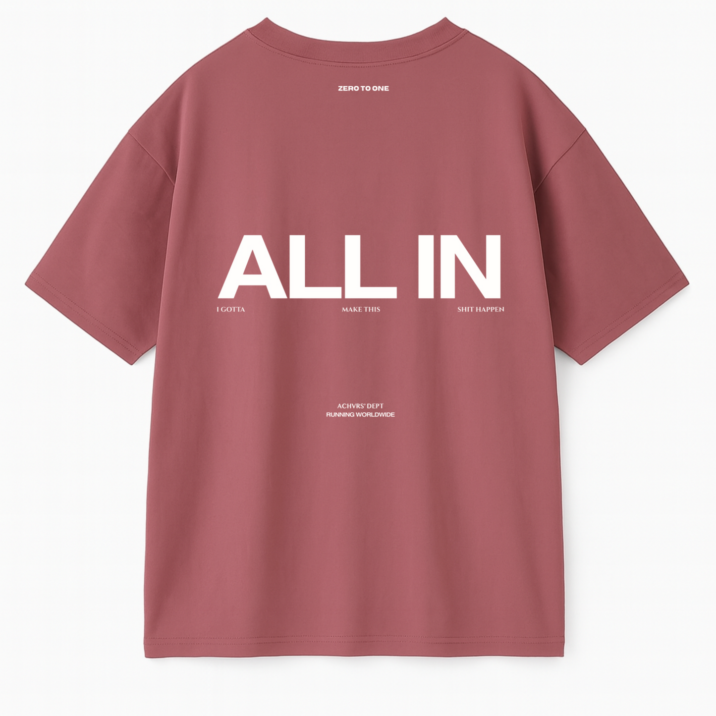 ALL IN — Dusty Rose Boxy T-Shirt